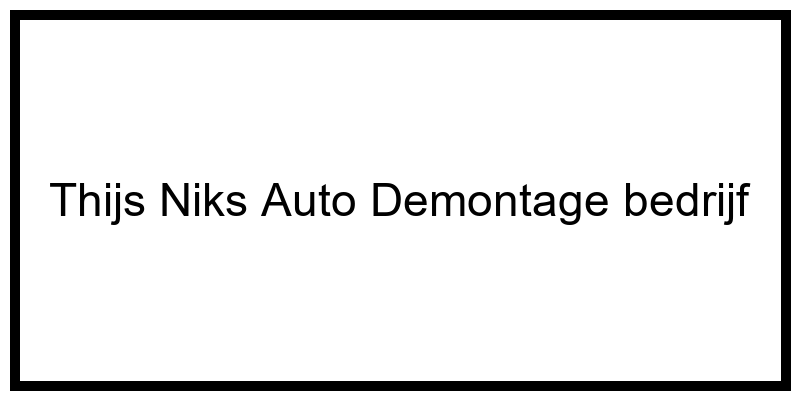 Thijs_Niks_Auto_Demontage_bedrijf